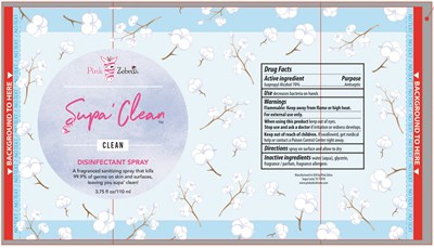 Bottle Label (Supa Clean Disinfectant Spray Clean)